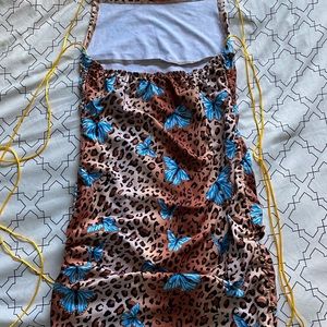 Ruched Butterfly Dress